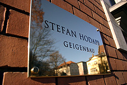 Schild Stefan Hodapp - Geigenbau